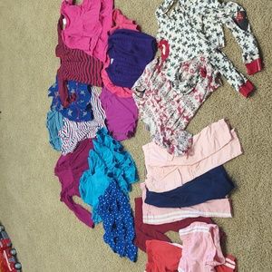 Hanna Andersson Girl Lot 20 Dresses, Cardigans, Pants, Skirt, Pajamas sz 120 6-7